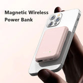 Mini Magnetic Wireless Power Bank – 5000mAh Fast Charging Portable Charger - Show Gadgets